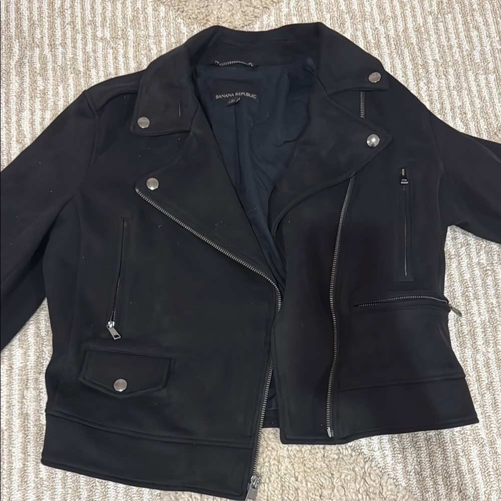 Banana Republic Black Moto Jacket - Women's